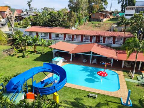estate with slide in km30 track to sea