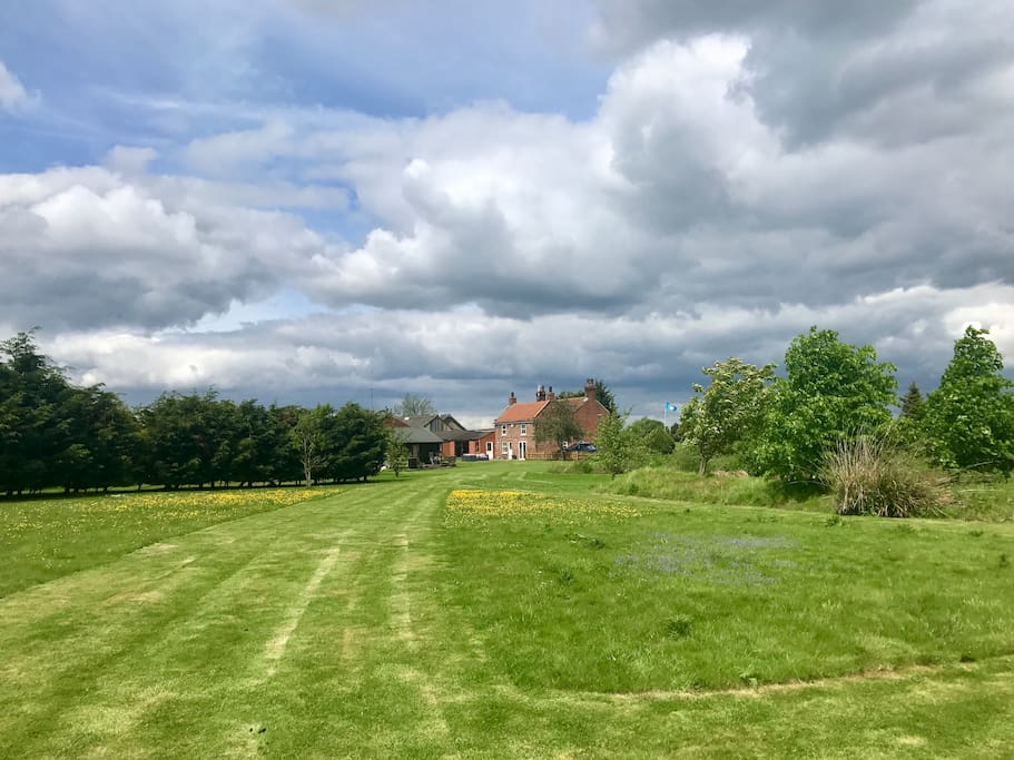 Looking back at the house and PAD