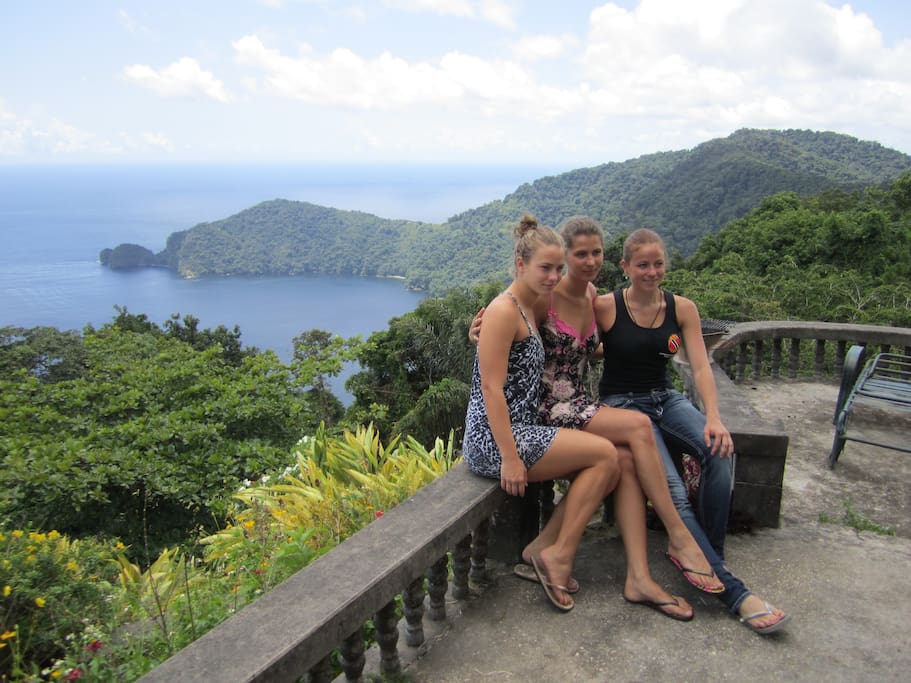 Overlooking the Caribbean Sea and La Vache Bay