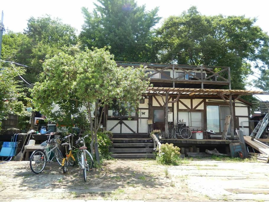 Photo of my house
we have balcony and the small garden and a lots green around.