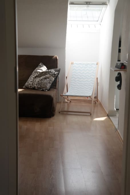 Sunbed in living room