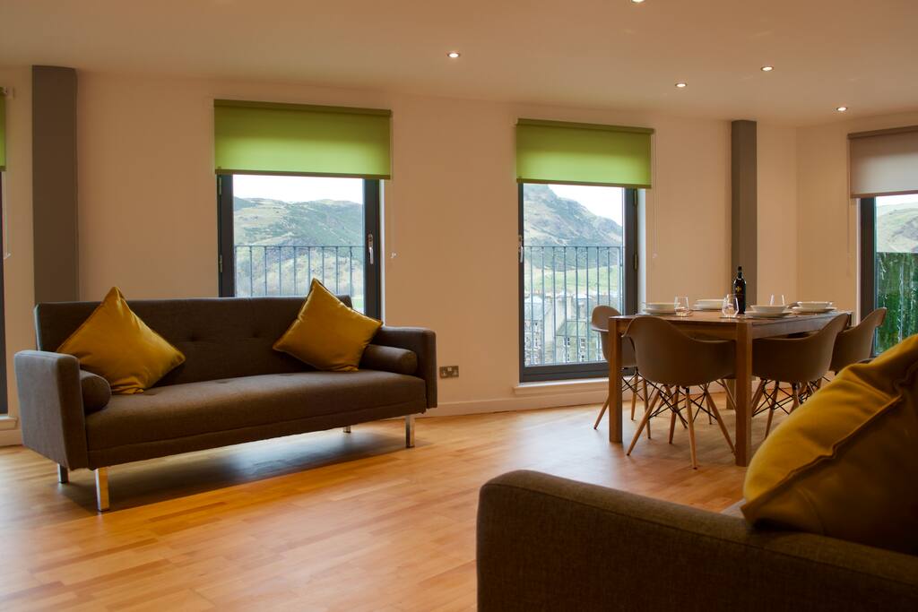 Living Space with Two Sofa Beds