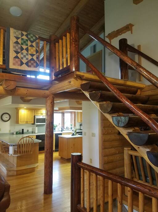 Stairs to loft area