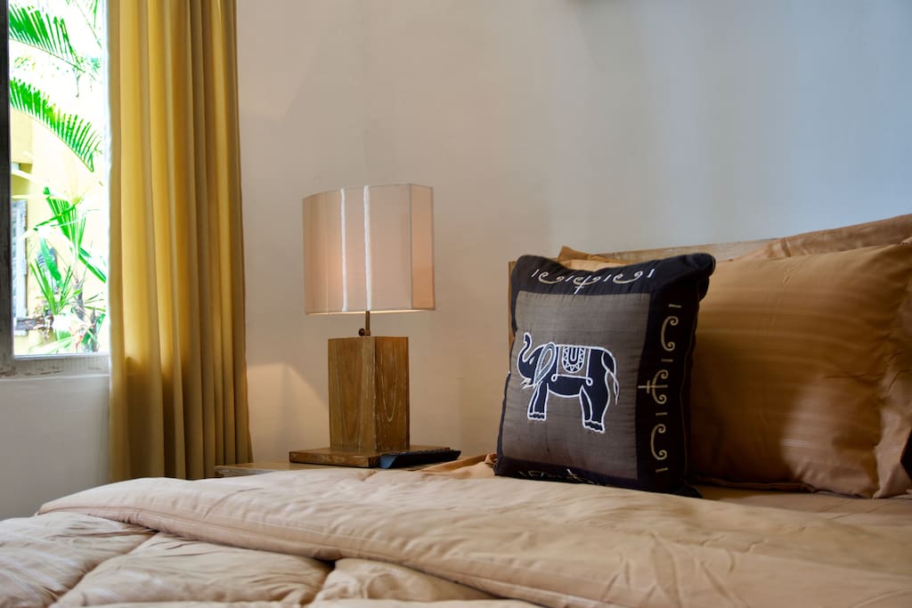 Bedroom with tv and ac