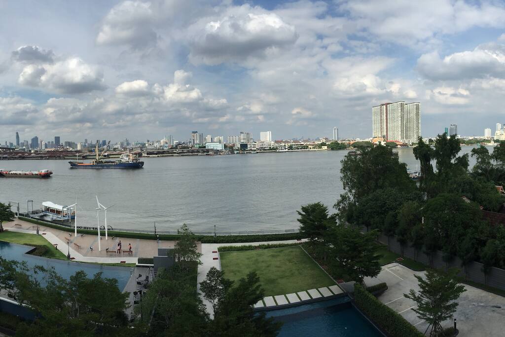 View from balcony, looking straight