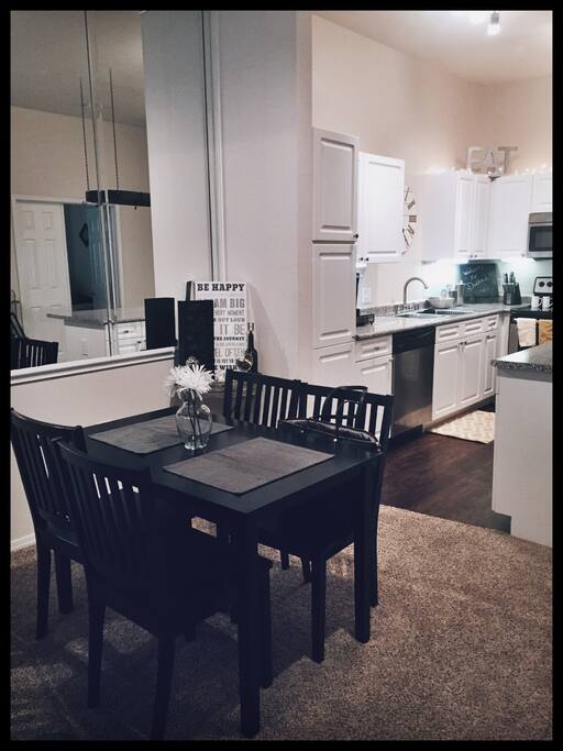 Dinning Room-Dinning room table for four and office desk