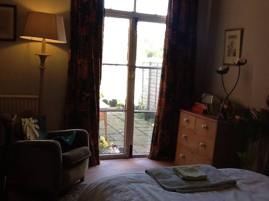 Patio doors to garden