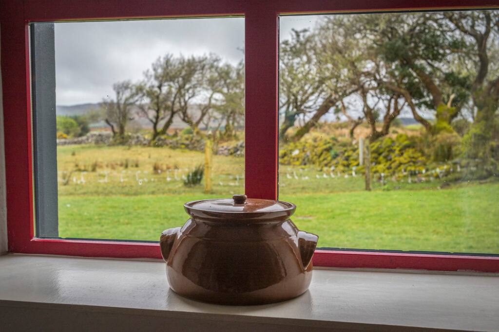 Peaceful kitchen view