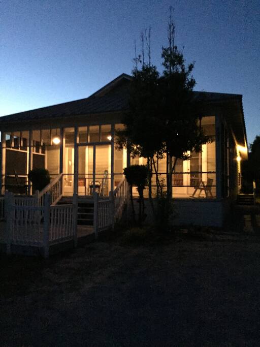 Night time at the House