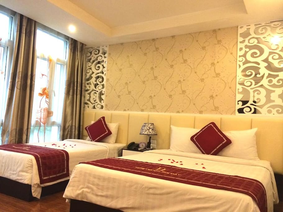 Rooms are equipped with a night light