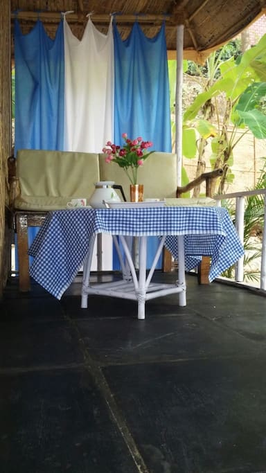 Every hut has a sit-out