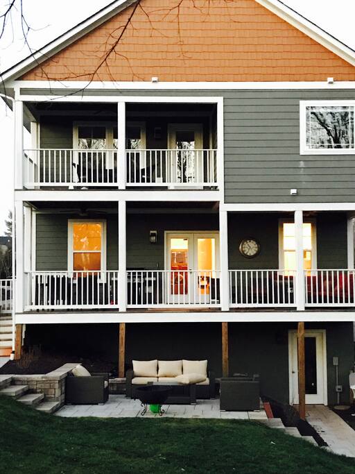 Extreme Outdoor Living. Two decks, one patio, two fire pits, one treehouse. Fully fenced yard to keep your kids from wandering off -- not that they'll want to!