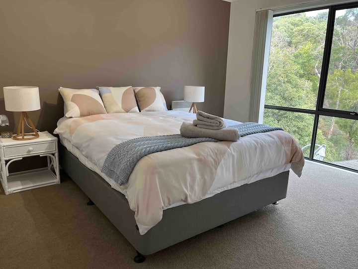 Madhësia shtesë e mbretëreshës me pamje nga majat e pemëve 