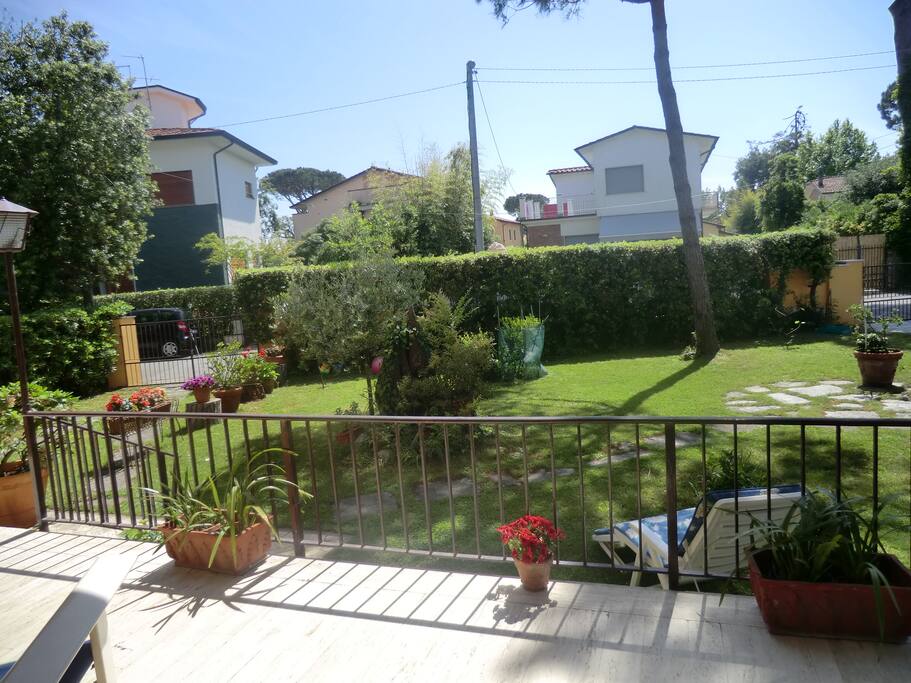 Giardino visto dalla veranda