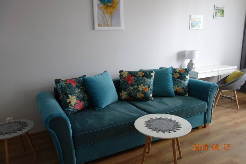 Salon rozkładana sofa