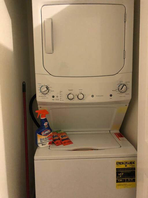 Washer and dryer included
