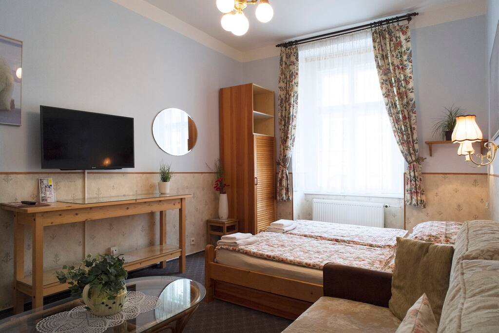 Bedroom view from the sofa