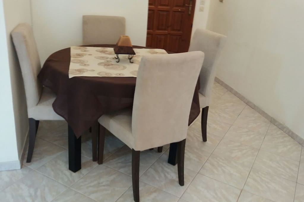 a dinning table.