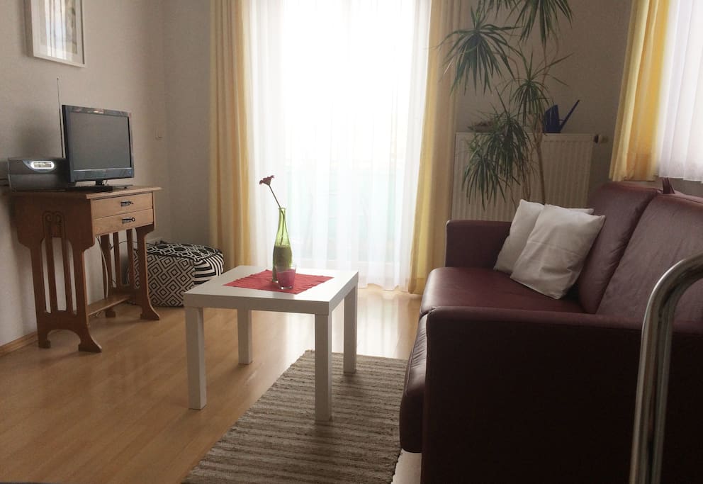 Wohnbereich mit
Balkon