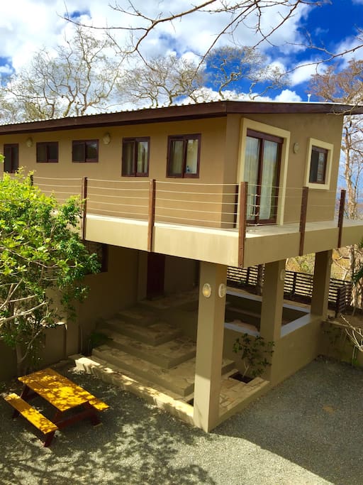 Our 3 bedroom house on stilts just a 5-minute-stroll away from playa Maderas