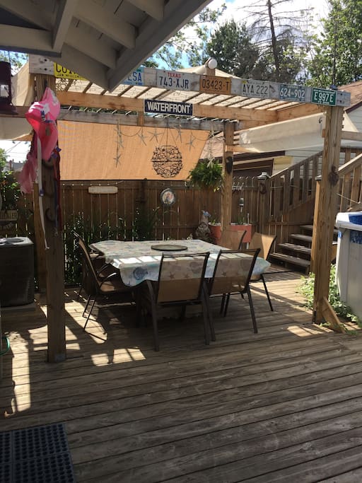 Back patio and purgala area