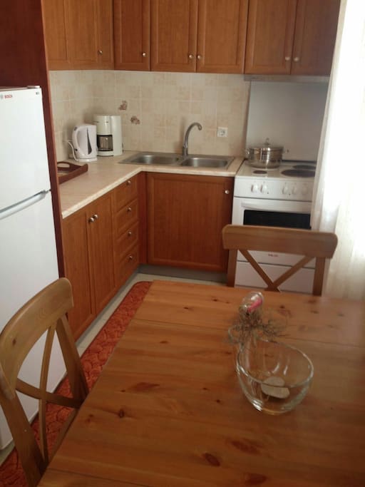 kitchen and dining table