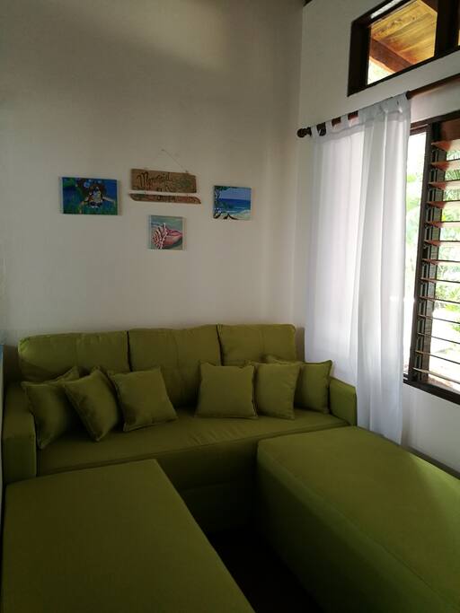 Sofa Bed in our Mermaid Room