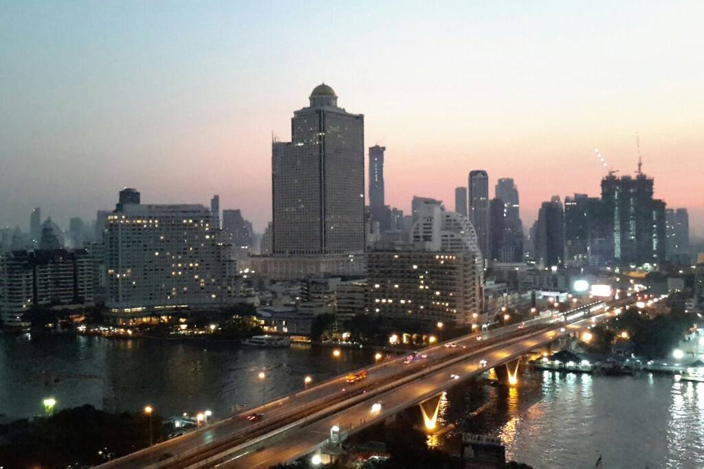 Dawn view from condo
