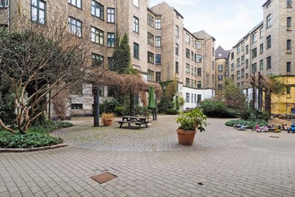 Courtyard with playground