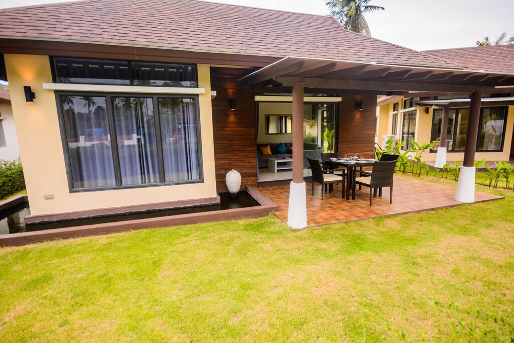 front patio with outdoor furniture