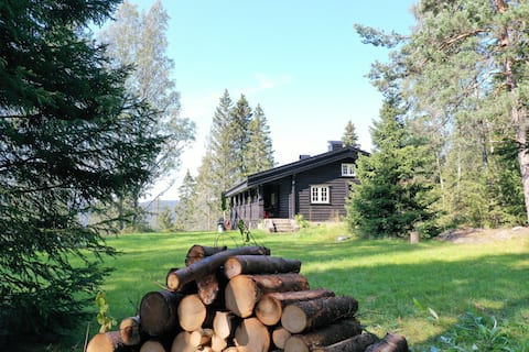 Traditional Log House in Oslo. 4 ski passes incl.