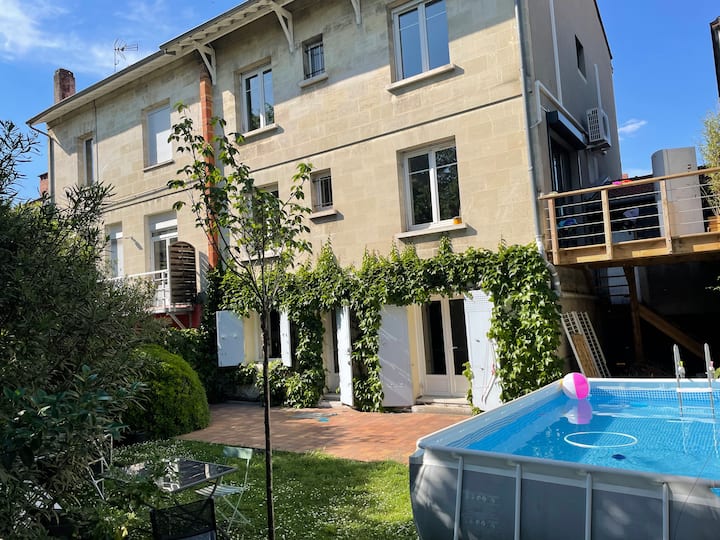Agréable Maison Avec Jardin Donnant Sur Parc. - Bordeaux