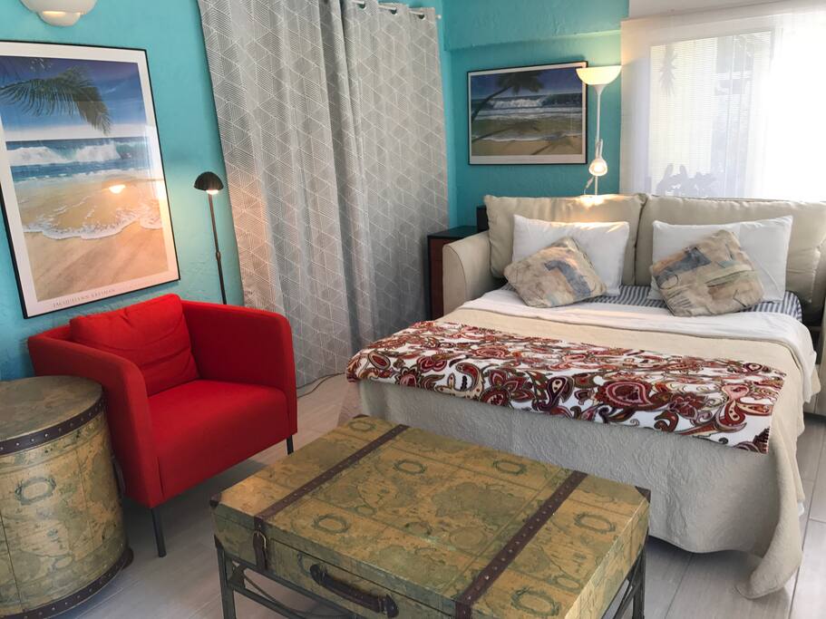 Seale Pillow top queen size bed mattress awaits your arrival for a great nights sleep
