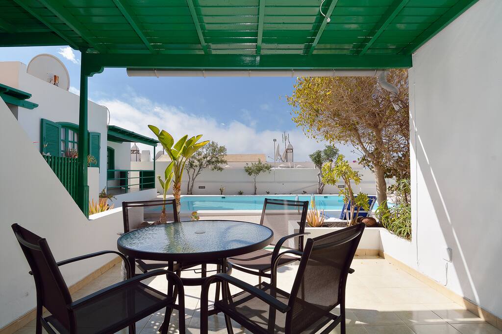 pool view from the terrace