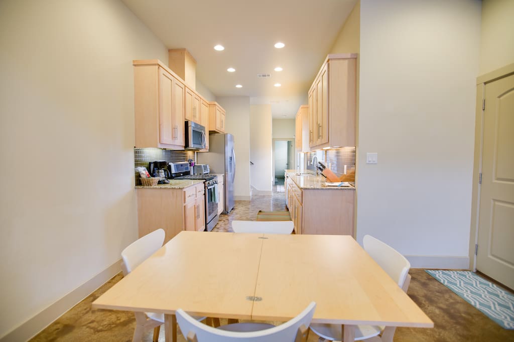 The dining area.