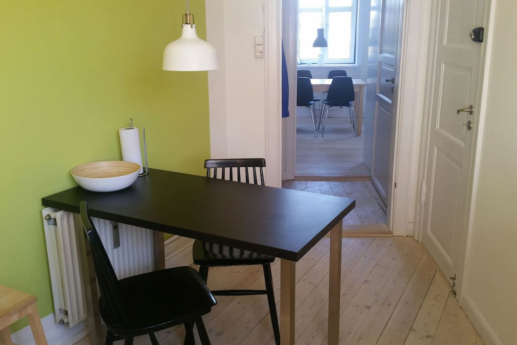 Dining table in the kitchen