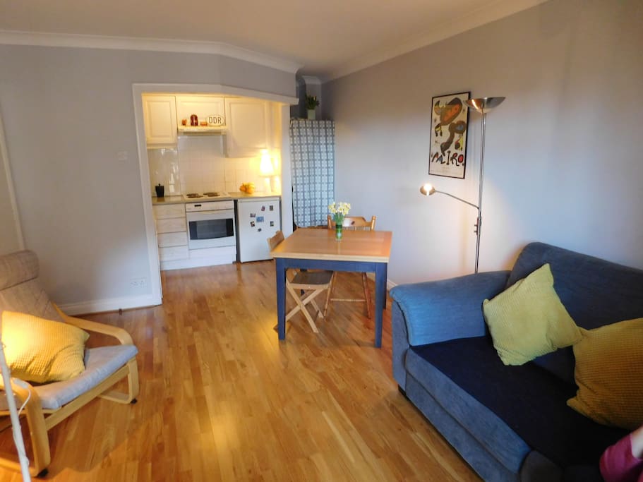 Living Room & Kitchen Area