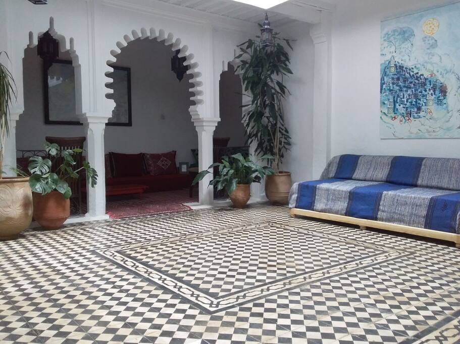 downstairs patio