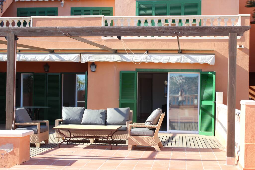 Parte de la terraza privada