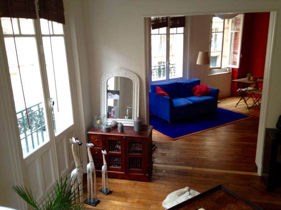 Possibility of closing the room by a sliding door