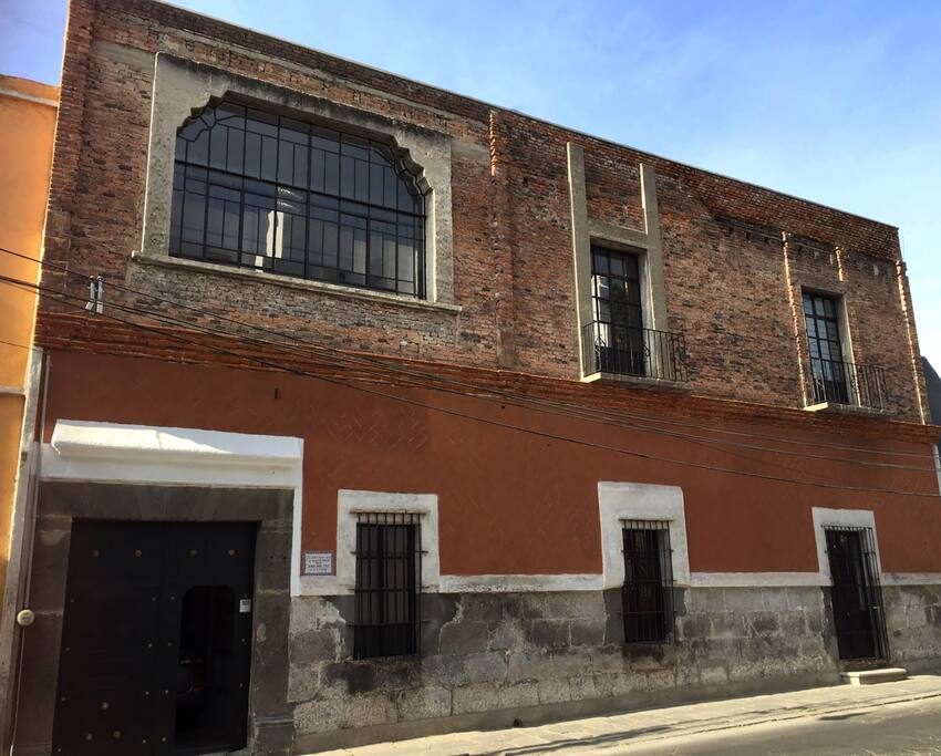 This is the external view of the house where our studio is located.