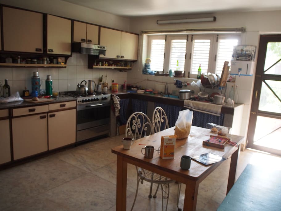 Kitchen with water filter/purifier and gas stove