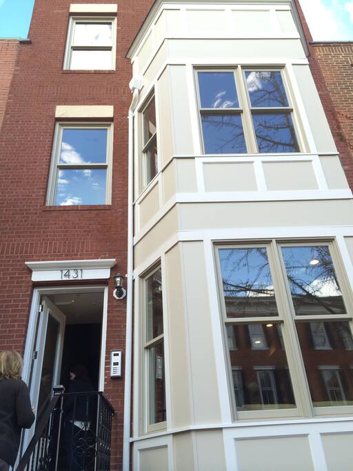 Front entryway - the unit is the 2nd from the top
