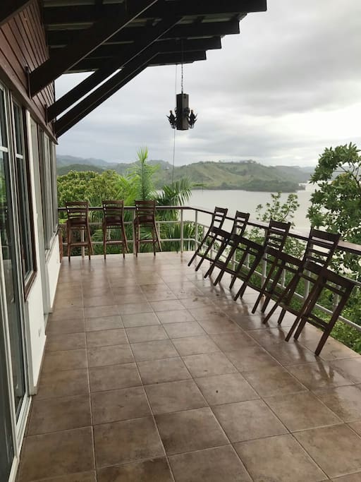 una vista espectacular desde su balcón