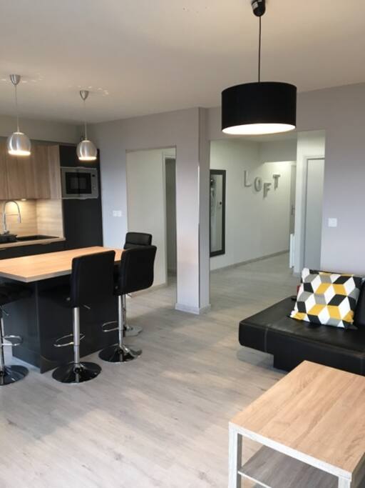 Couloir - Cuisine - Salon