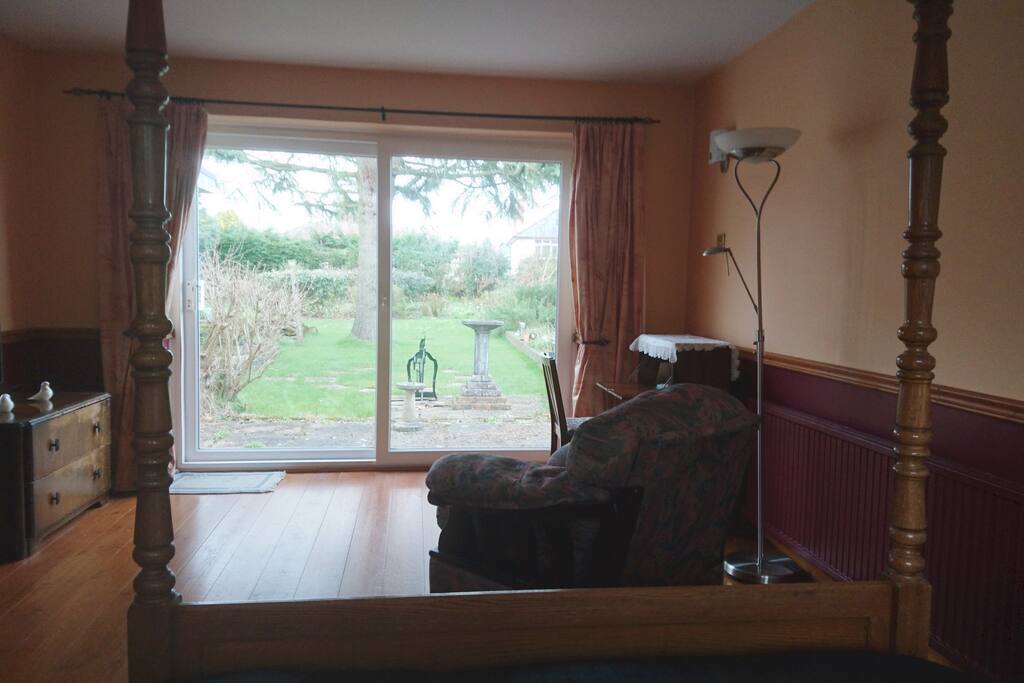 View of garden from bedroom
