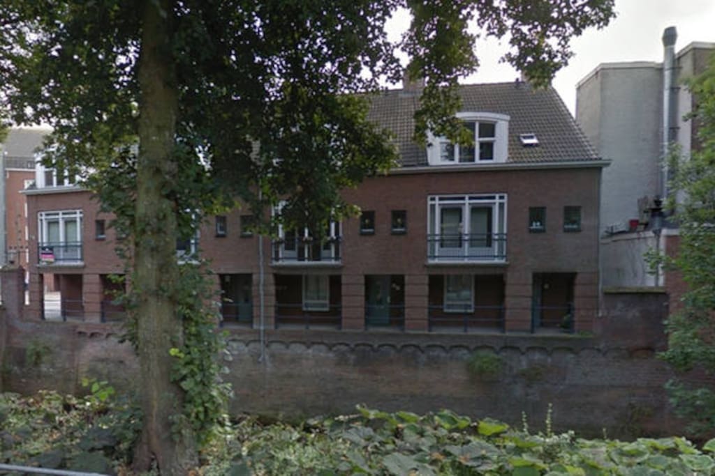 with open door is the house on a old channel wall