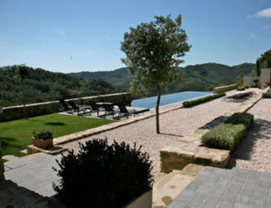 20m Pool and uninterrupted views