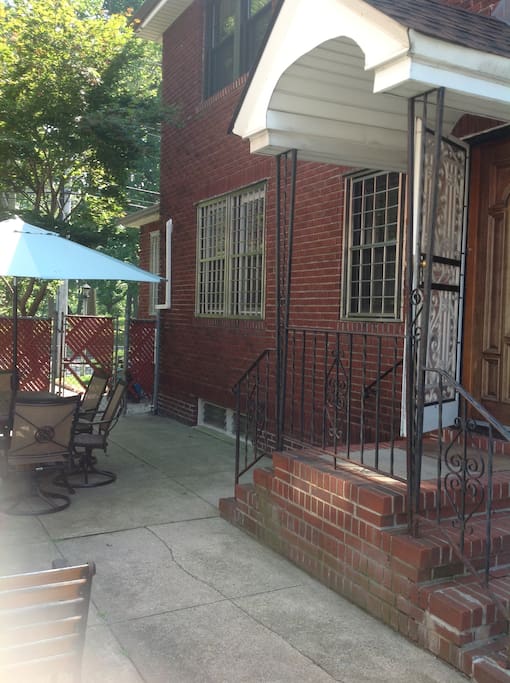 Entrance in the back
