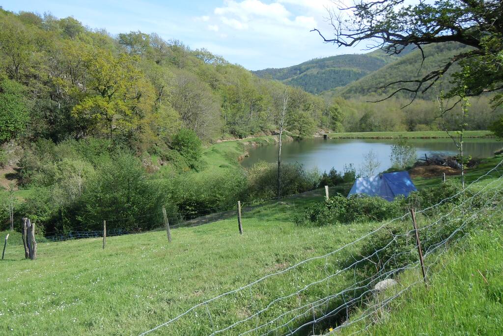 le lac, c'est une région très boisée